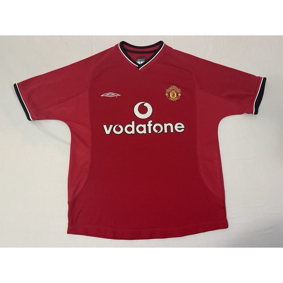 Umbro Other - Vintage‎ Manchester United Umbro Y Jersey Red XS Home Jersey 2002-2004